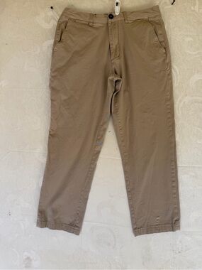 Barbour Men's Tan Chino Pants - Classic Straight Fit